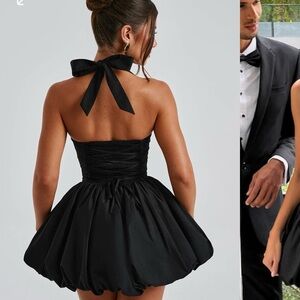 BLACK MARICIA MINI DRESS